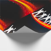 Mensen dansen silhouetten inpakpapier