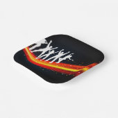 Mensen dansen silhouetten papieren Borden Papieren Bordje (Gebogen)