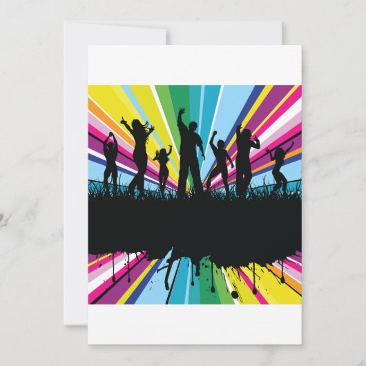 Mensen dansende uitvindingen kaart (Voorkant)