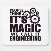 Mensen denken dat het Magisch is, maar we noemen h Muismat (Voorkant)