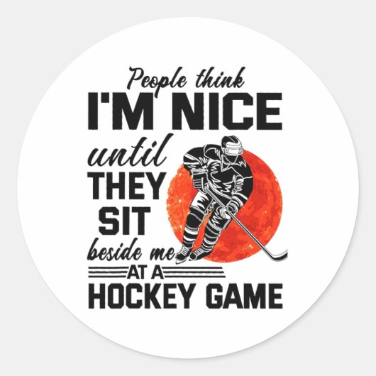 Mensen denken dat ik #39;m leuk tot ze naast elkaa ronde sticker (Voorkant)