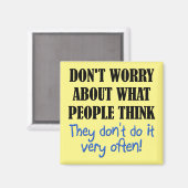 Mensen denken niet grappig aan Fridge Magnet (Voorkant / Achterkant)