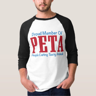 Mensen die astdieren eten t-shirt