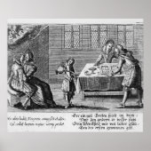 Mensen die backgammon spelen poster (Voorkant)