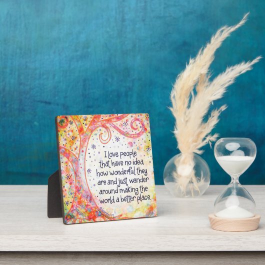 Mensen die de wereld beter Inspirerend maken Fotoplaat (Insitu)