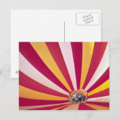 Mensen die een hete luchtballon vullen, Fort Colli Briefkaart (Voorkant / Achterkant)