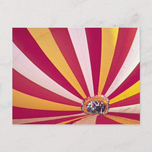 Mensen die een hete luchtballon vullen, Fort Colli Briefkaart (Voorkant)