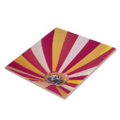 Mensen die een hete luchtballon vullen, Fort Colli Tegeltje (Zijkant)