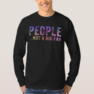 Mensen die geen grote fan grappige Introvert Vinta T-shirt