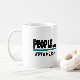 Mensen die geen grote fan zijn koffiemok