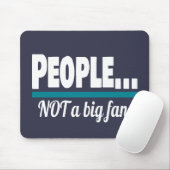 Mensen die geen grote fan zijn muismat (Met muis)