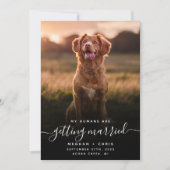 Mensen die gehuwd raken QR-code foto's Save The Date (Voorkant)