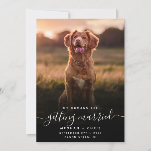 Mensen die gehuwd raken QR-code foto's Save The Date (Voorkant)