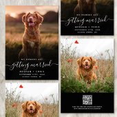 Mensen die gehuwd raken QR-code foto's Save The Date