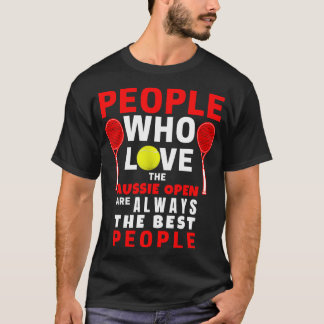 Mensen die houden van de Australian Aussie Open Te T-shirt