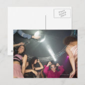 Mensen die in een club dansen briefkaart (Voorkant / Achterkant)