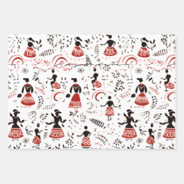 Mensen die in Hawaïaans inpakpapier wonen