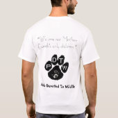 Mensen die in het wild leven t-shirt (Achterkant)