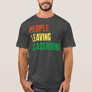 Mensen die klaslokalen verlaten PLC T-shirt