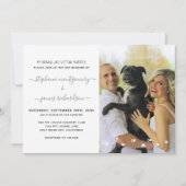 Mensen die met een aangepast huisje trouwen kaart (Voorkant)