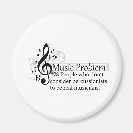 Mensen die niet als percussionisten beschouwen magneet (Voorkant)