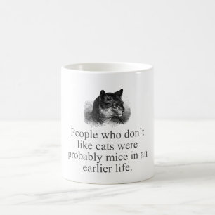 Mensen die niet van katten houden koffiemok