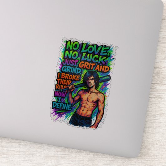 Mensen die obstakels in het leven overwinnen sticker (Detail)