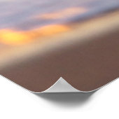 Mensen die op het strand surfen poster (Hoek)