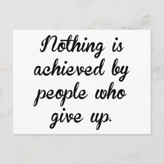 Mensen die opgeven briefkaart