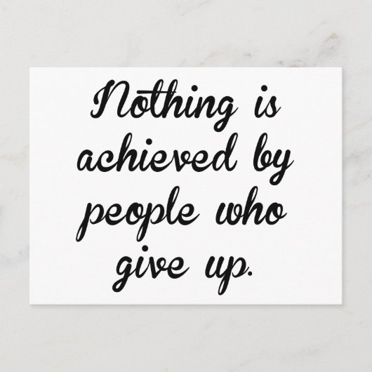 Mensen die opgeven briefkaart (Voorkant)