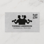 Mensen die oplichten | Visitekaartje QR-code (Voorkant)