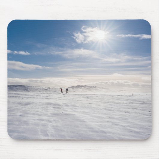 Mensen die over sneeuw lopen, IJsland Muismat (Voorkant)