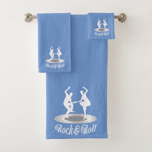 Mensen die Rock and roll dansen Bad Handdoek (Insitu)