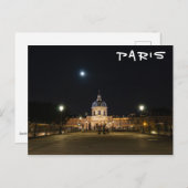 Mensen die 's nachts op Pont des Arts lopen - Pari Briefkaart (Voorkant / Achterkant)