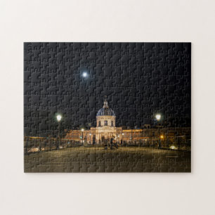 Mensen die 's nachts op Pont des Arts lopen - Pari Legpuzzel