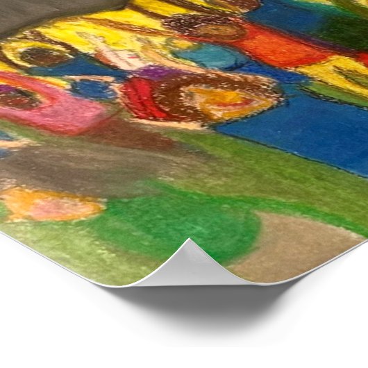 Mensen die samenwerken om oppressie op te heffen poster (Hoek)