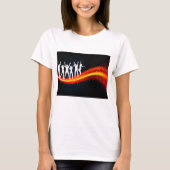 Mensen die Silhouettes Womens T-Shirt dansen (Voorkant)