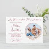 Mensen die trouwen Foto Roos Gold Weddenschap Kaart (Staand voorkant)