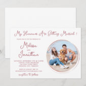 Mensen die trouwen Foto Roos Gold Weddenschap Kaart (Voorkant / Achterkant)