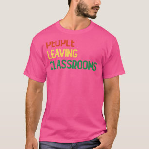 Mensen die uit klaslokalen vertrekken Plc 3 T-shirt
