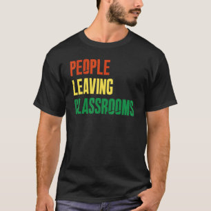 Mensen die uit klaslokalen vertrekken Plc 6 T-shirt