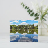 Mensen die varen op het Bois de Boulogne - Parijs Briefkaart (Staand voorkant)