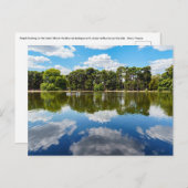 Mensen die varen op het Bois de Boulogne - Parijs Briefkaart (Voorkant / Achterkant)