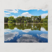 Mensen die varen op het Bois de Boulogne - Parijs Briefkaart (Voorkant)