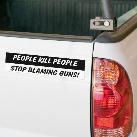 Mensen doden 2de wijziging Bumpersticker (Op Truck)