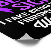 Mensen doen alsof ze ziek zijn Ik doe alsof ik goe Poster (Hoek)