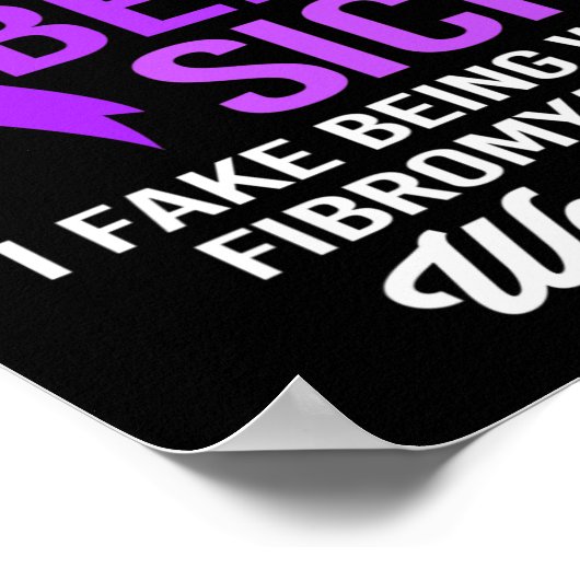 Mensen doen alsof ze ziek zijn Ik doe alsof ik goe Poster (Hoek)