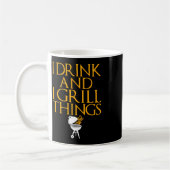 Mensen drinken en ik grill dingen performance koffiemok (Links)