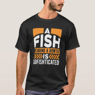 Mensen Een vis die een vlinderdas draagt is gesofi T-shirt