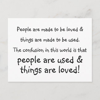 mensen en dingen briefkaart